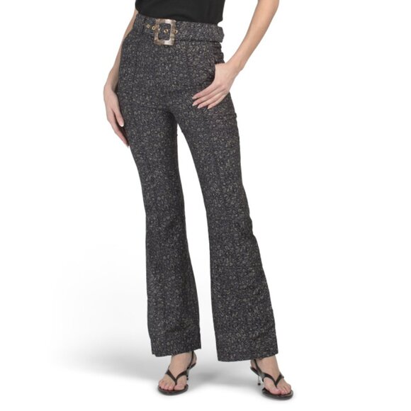 AQUA BLU Multi Victoria Pants With Belt